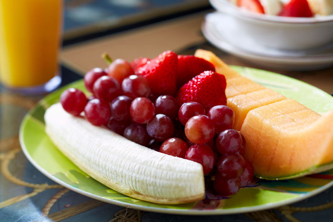 Pocahontas Pancakes fresh fruit